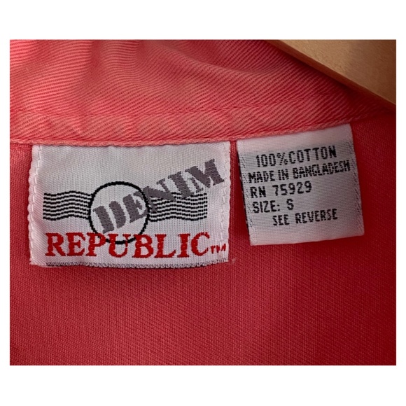 Denim Republic Button Up Tank - Picture 4 of 8